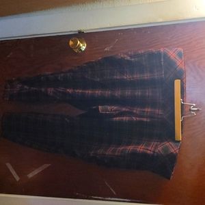 Torrid, red and black plaid pants, size 3
